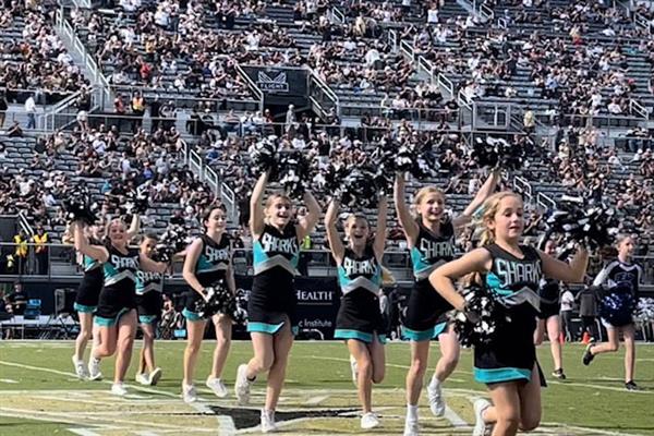 Carwise Middle cheerleaders performed at the University of Central Florida football game halftime show.