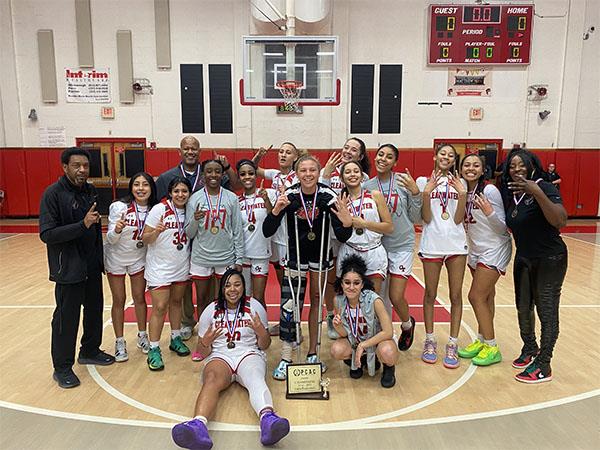 Clearwater High School Varsity Girls Basketball team won the 2022 PCAC Championship.