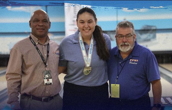 Madison Colston of Pinellas Park High won the FHSAA State Championship in Women’s Bowling.