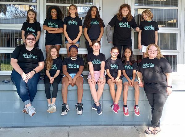 Lake St. George Elementary started Girls Who Code, a club for 5th Grade Girls that teaches computer coding skills. 