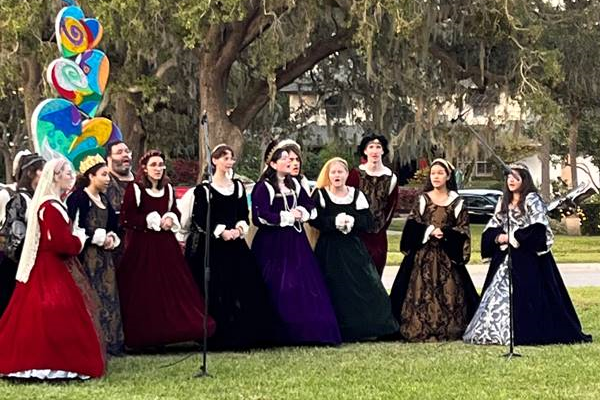 The Largo High School Choir performed at Christmas at Doyle Park sponsored by Mr. & Mrs. Doyle Sr., The Belleair Community Foundation and the Town of Belleair. 