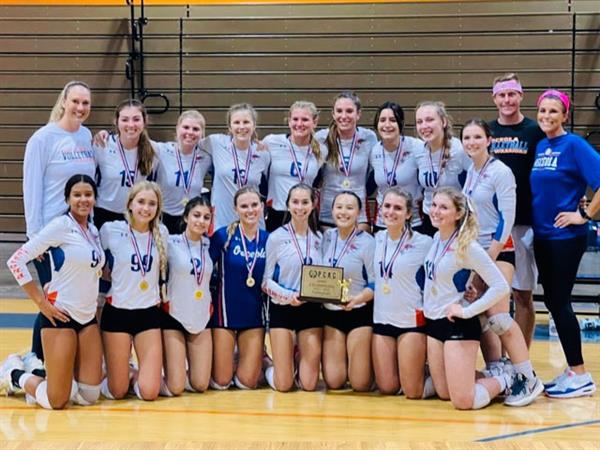 Osceola Fundamental High School Girls volleyball team won the 2022 PCAC championship.