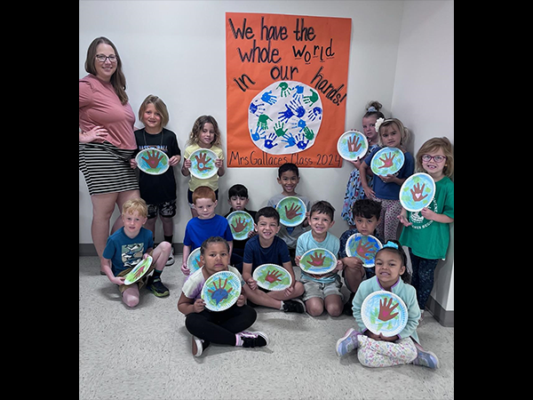 Mrs. Gallace's Kindergarten Class at Orange Grove Elementary celebrated Earth Day.