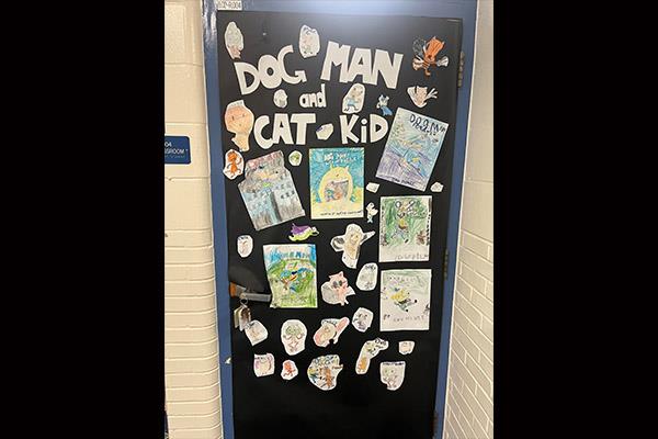 As part of literacy week, students in Ms. Digirolamo's class at San Jose Elementary decorated a door with their favorite book characters.
