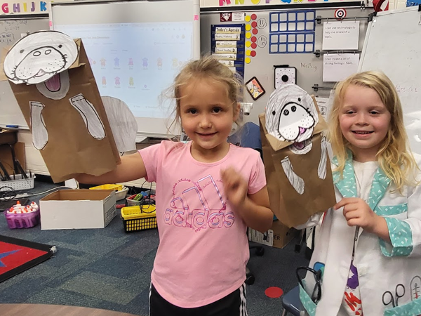 Kindergarten students at San Jose Elementary learned the importance of protecting and preserving our waterways and the animals that call them home.