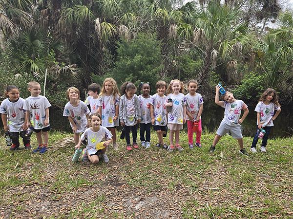 Kindergarten students from San Jose Elementary took a field trip to Hammock Park. Students researched and observed a lake and stream habitat where they saw osprey, ducks, ingrids, fish, various bugs, and even a crab. 