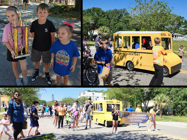 Oldsmar Elementary School participated in the Oldsmar Days parade and won 1st place in the youth category. 