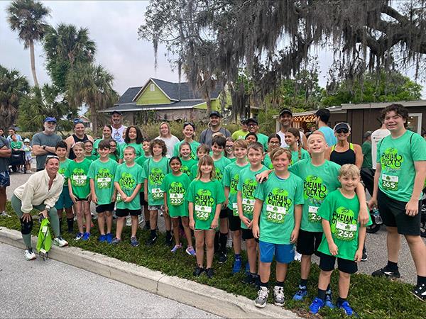 The Forest Lakes Elementary Run club celebrated all their hard work by participating in the Brighter Days Phelan Lucky 5K! 