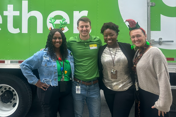 Mr. Reid Reynolds, the director of Publix  Community Relations, met with Pinellas High Innovation to donate brown bags of blessings for the school's Food Pantry. The newly launched Publix initiative, Good Together, aims to meet the community's needs.