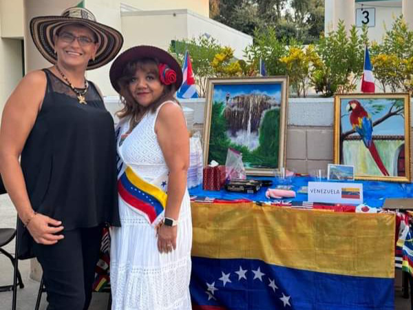 Library Misas and Angel Otero, the ESOL teachers at Frontier Elementary School held a celebration for Hispanic Heritage Month.