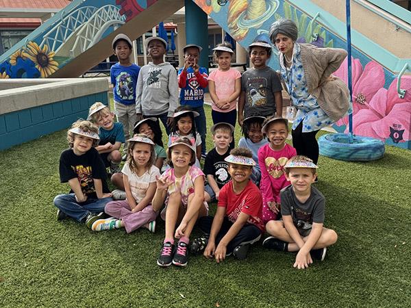 Jamerson Elementary celebrated 100 days of learning. Students and staff dressed as their self.