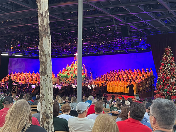 East Lake High School students sang in the Disney Candlelight Processional at Epcot on December 15th.
