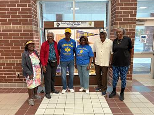 Alumni from Gibbs High Class of 1957 visited The Jonathan C. Gibbs History Museum to sing the school alma mater.