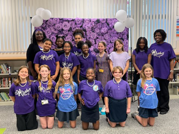 M.K. Rawlings Elementary inducted 17 young ladies into the Girlfriends mentoring group.