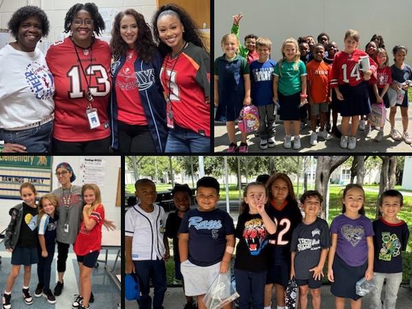 M.K. Rawlings Elementary staff and students showed that kindness always wins by wearing their winning team shirts and superhero shirts to show their super powers!