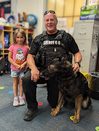The Ozona Elementary VPK class enjoyed a visit from the Pinellas County Sheriff's Office during the Great American Teach-In.