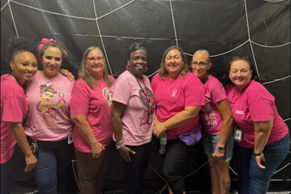 M.K. Rawlings Elementary went pink for Breast Cancer Awareness month.