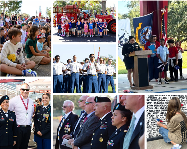 Across the county, schools are honoring the courage, sacrifice, and dedication of all the brave men and women who have served our country.