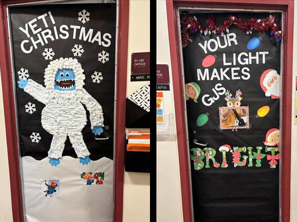 Garrison Jones Elementary students decorated classroom doors for the holidays.