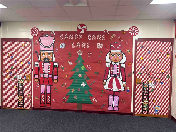 Garrison Jones Elementary students decorated classroom doors for the holidays.